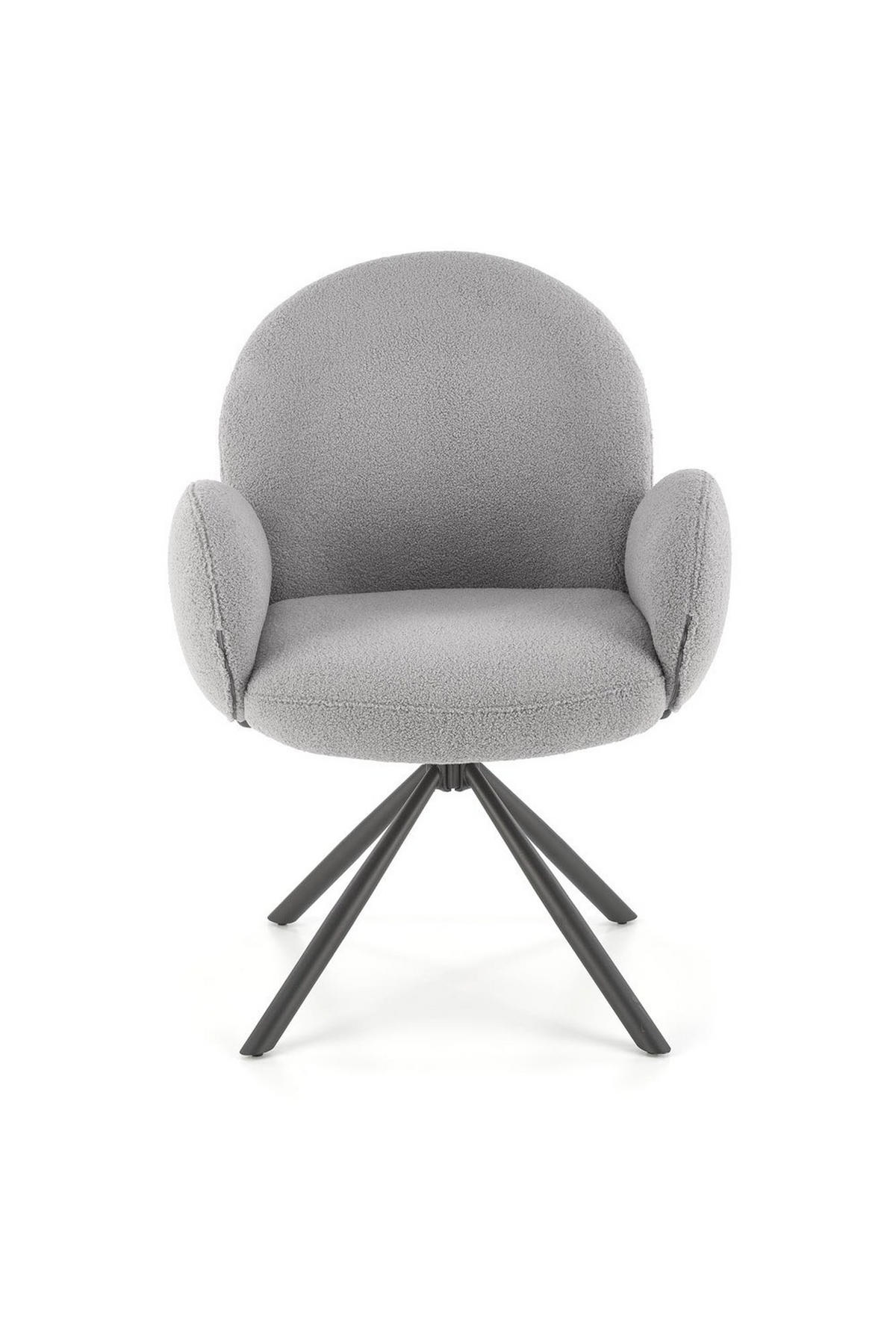 Gepolsterter Drehsessel 180° SNOOPY Grau - Grau, Textil (64/90/63cm) - Lookway