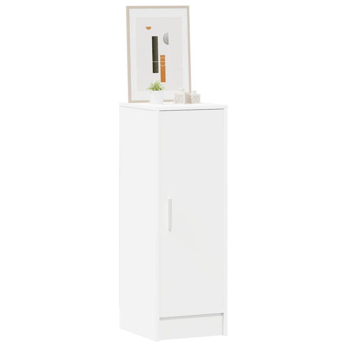 SCHUHSCHRANK Weiss 32/35/92 Cm Holzwerkstoff - Weiß, Holzwerkstoff (35/92/32cm) - vidaXL