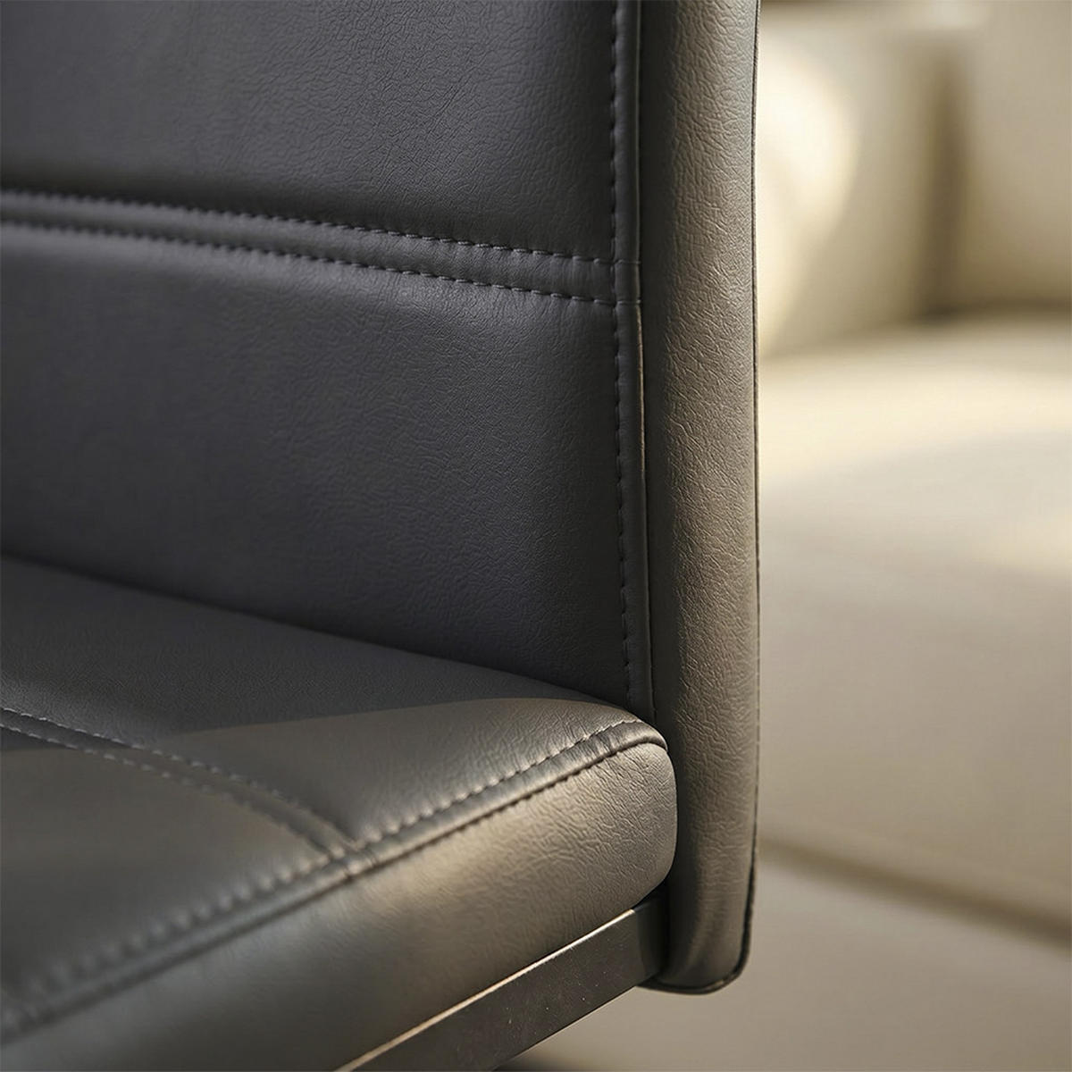 FREISCHWINGER Salvo, Schwarz/Schwarz, 2er Set - Schwarz, Textil (43/99/55cm) - Vicco