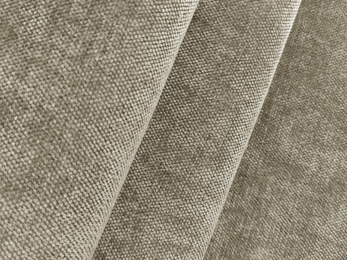 SESSEL Chenille Stoff Beige - Beige/Schwarz, Holzwerkstoff/Kunststoff (120/72/115cm) - Makamii