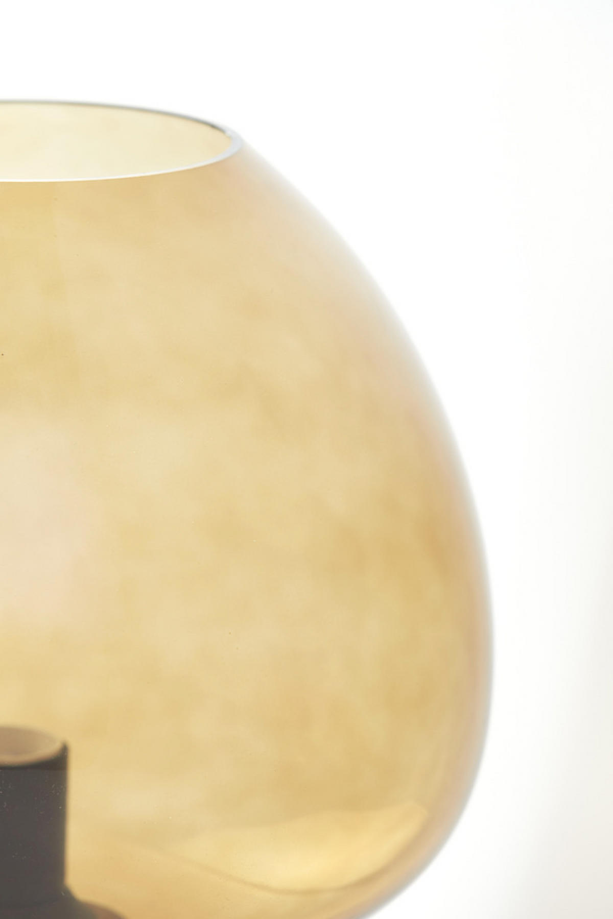 TISCHLAMPE Mayson Braun Ø30/43 cm - Braun, Glas (30/30/43cm) - Light & Living