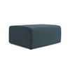 POUF Strukturstoff Stoff Blau - Blau/Pink, Kunststoff/Textil (90/80/60cm) - Makamii