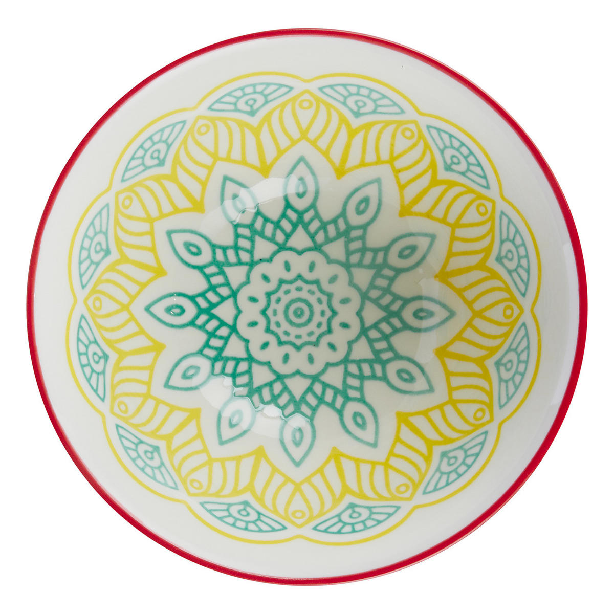 SCHALEN 6er-Set Ornaments 240 ml - Gelb/Grün, Keramik (11/11/5cm) - Butlers