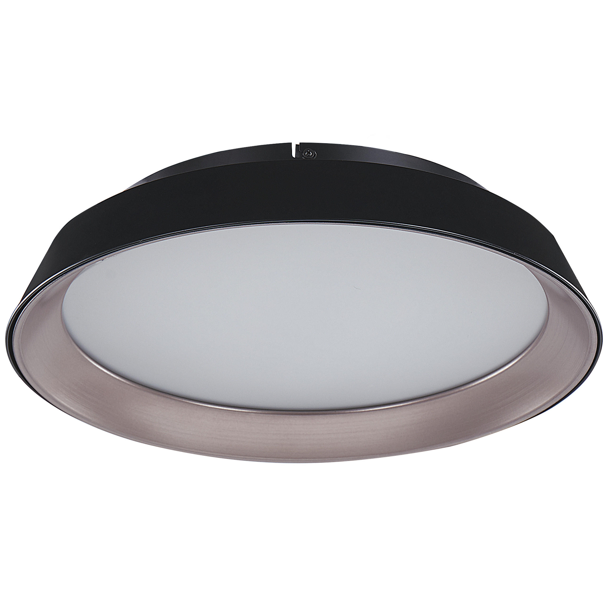DECKENLEUCHTE Bilin 46/46/11 cm - Schwarz, Metall (46/46/11cm) - Beliani