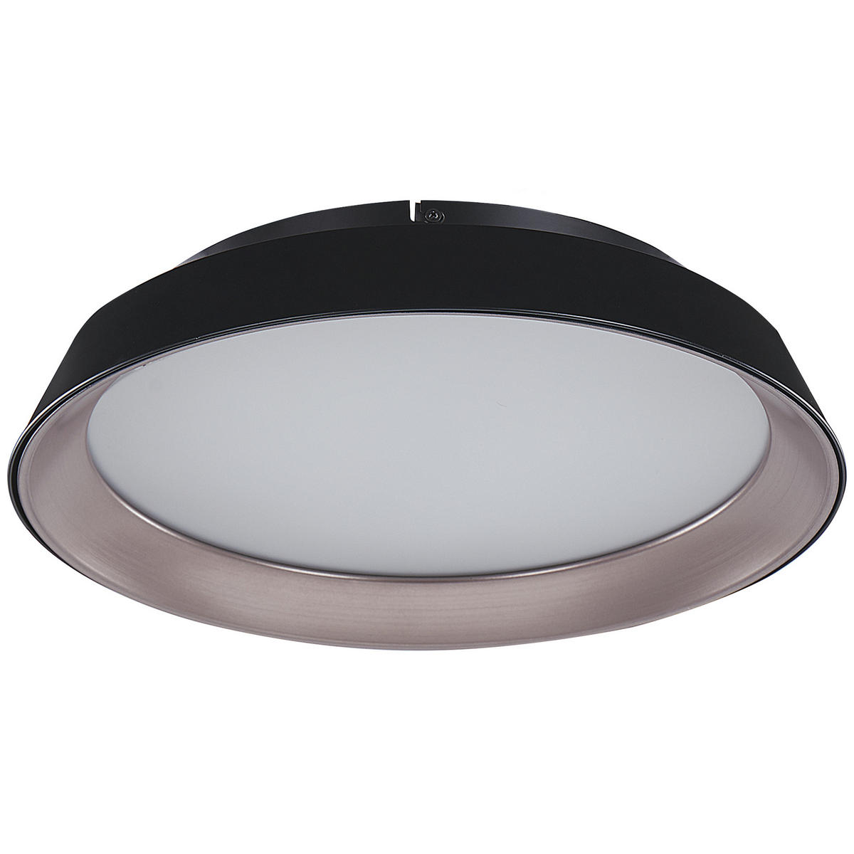 DECKENLEUCHTE Bilin 46/46/11 cm - Schwarz, Metall (46/46/11cm) - Beliani