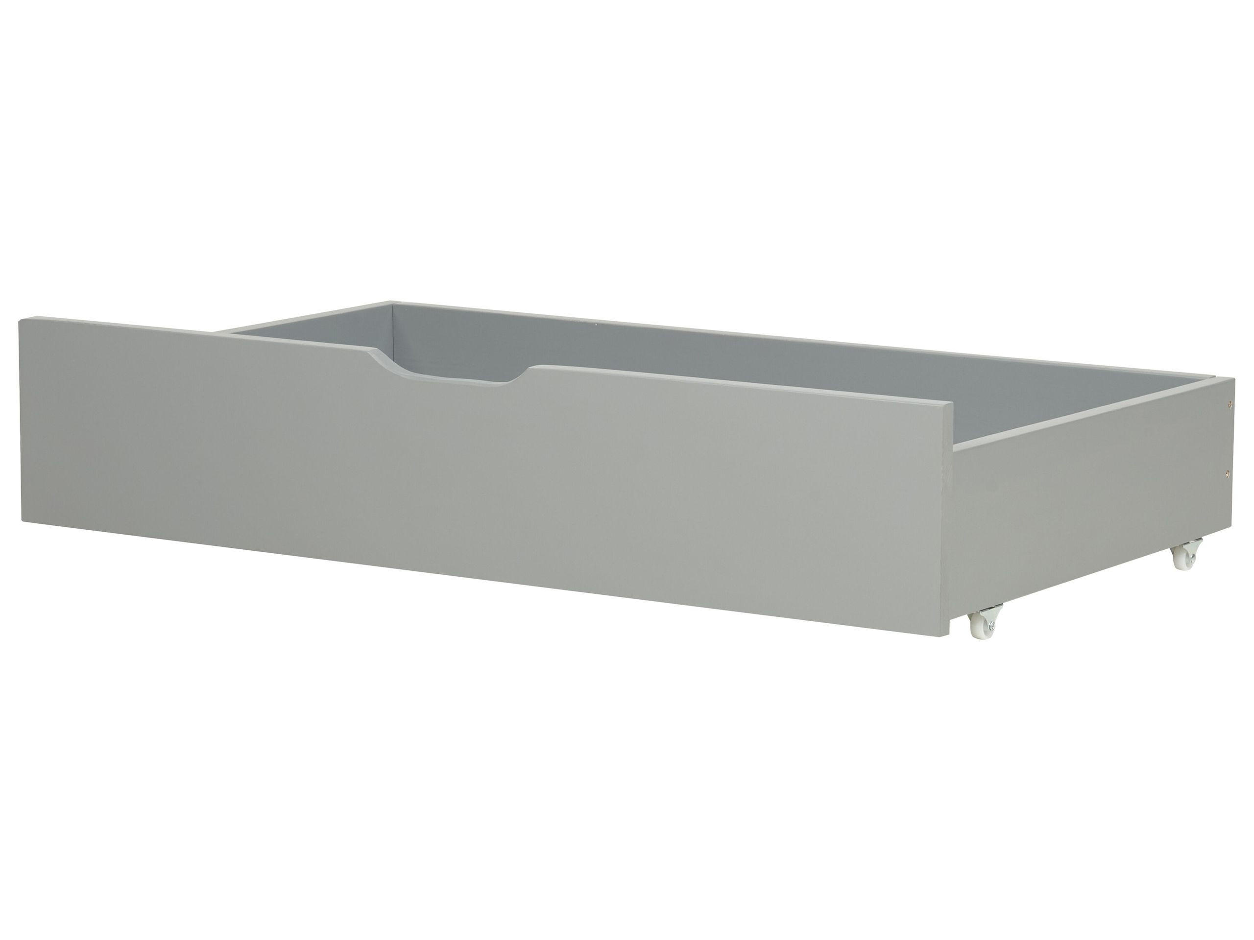 BETTSCHUBLADE 2er set Grau Rumilly - Grau, Holz - Beliani