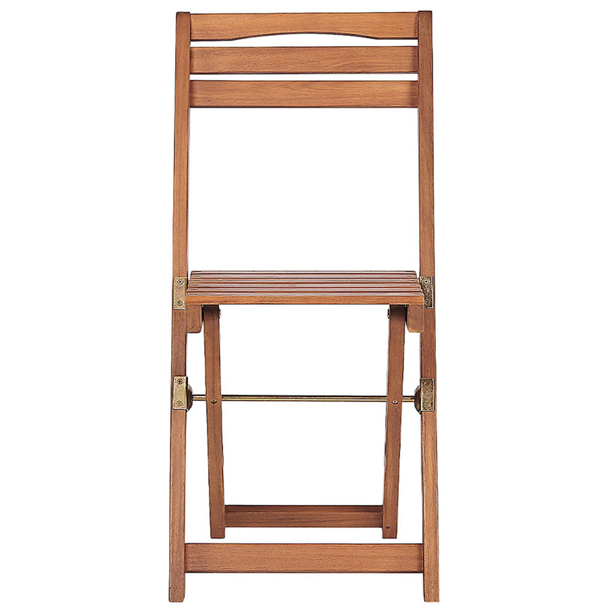 BALKONSET 2-Sitzer Akazienholz hellbraun zusammenklappbar Lenola - Hellbraun, Holz - Beliani