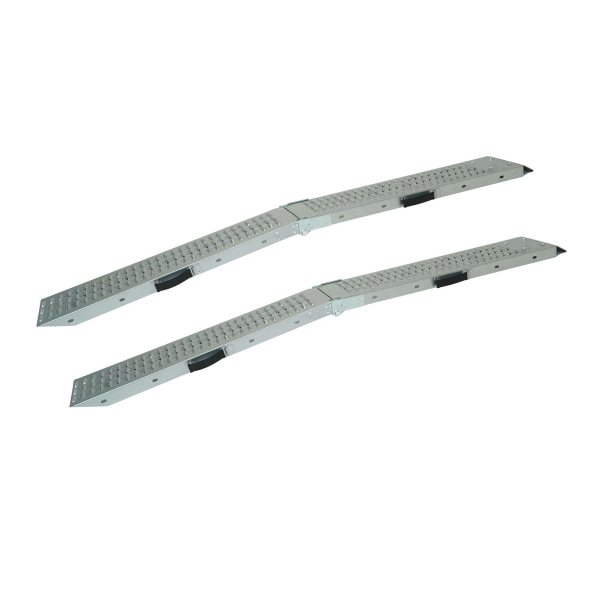 AUFFAHRRAMPE 2er-Set Schwerlastrampe Titan klappbar 22,5x165x4,5cm Traglast 200kg Verzinkt - Silberfarben, Metall (4.5/165/22.5cm) - PROREGAL