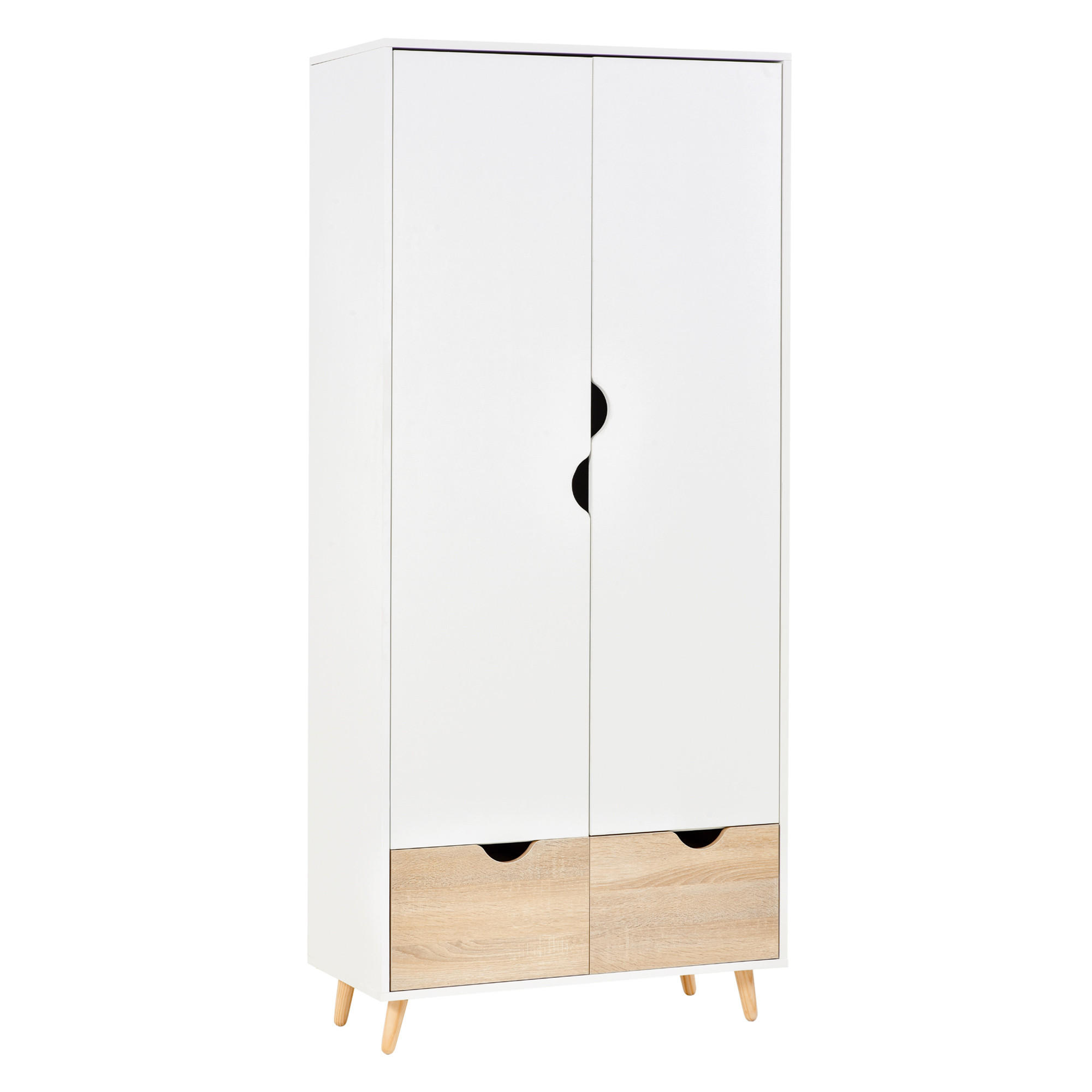 KLEIDERSCHRANK Multicolor 1 Stück - Multicolor, Holzwerkstoff (40/180/80cm) - GiPP
