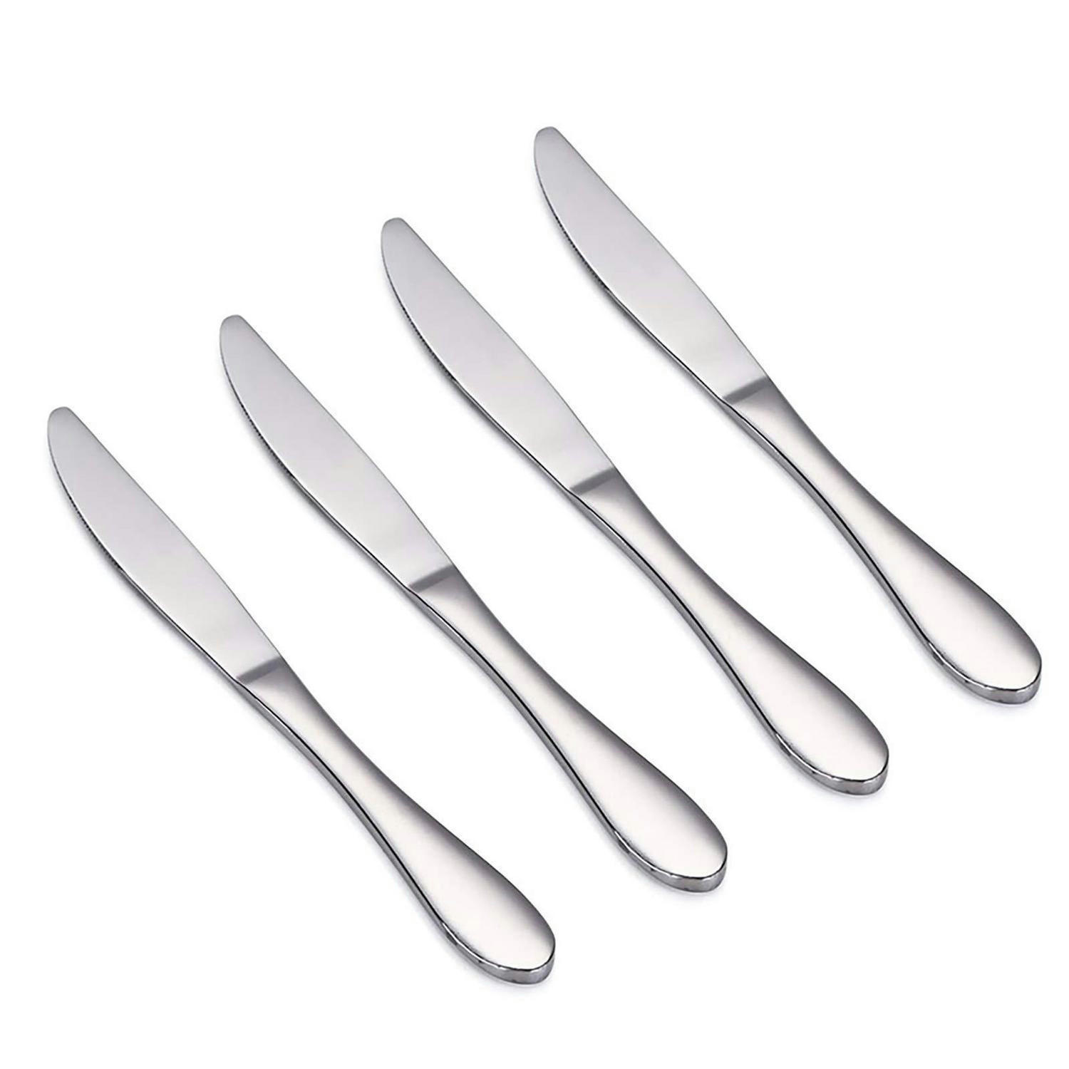 KINDER Messer 4er Set Edelstahl 6,8 cm - Silberfarben, Metall