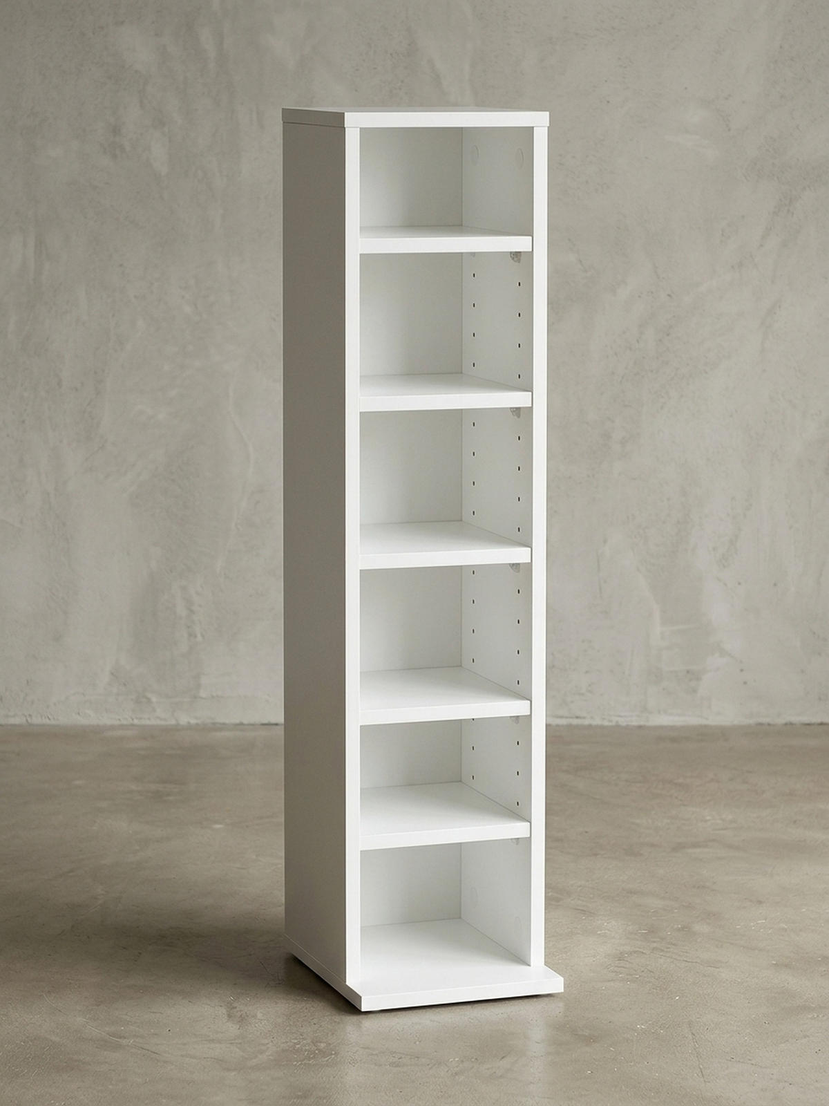 CD-REGAL – Holz, 6 Fächer, modern - Weiß, Holz (21/90/20cm) - KADIMA DESIGN