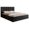 POLSTERBETT Masego Dunkelgrau, Velours, 160x200 cm - Dunkelgrau, Textil (160/200cm) - Selsey