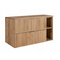 WASCHBECKUNTERSCHRANK SLIM 80cm mit Arbeitsplatte Eik Craft Eik Craft - Eichefarben, Holzwerkstoff (80/57/46cm) - Rodan