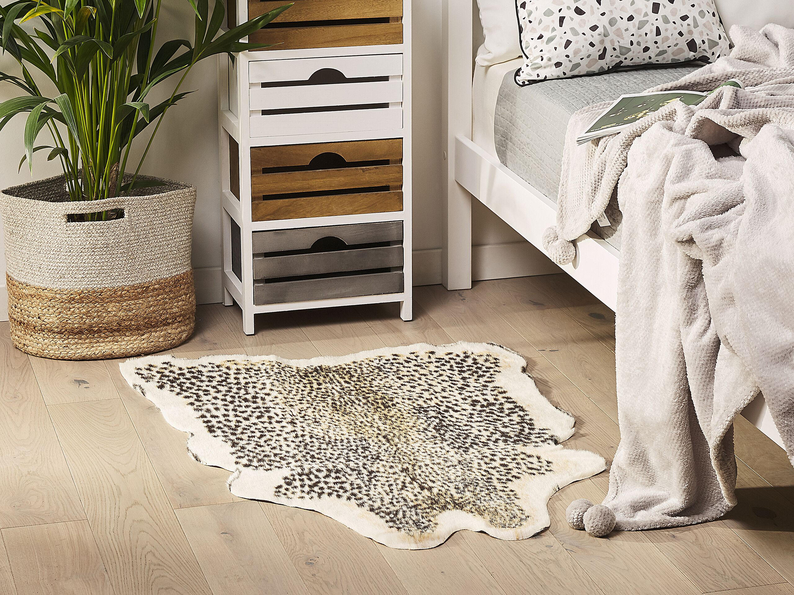 KUNSTFELL-TEPPICH Nambung 90/60 cm - Braun, Kunststoff (60/90cm) - Beliani