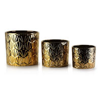 BLUMENTÖPFEN Neva Gold 21/21/19 cm Keramik - Goldfarben, Keramik (19cm) - Mondex