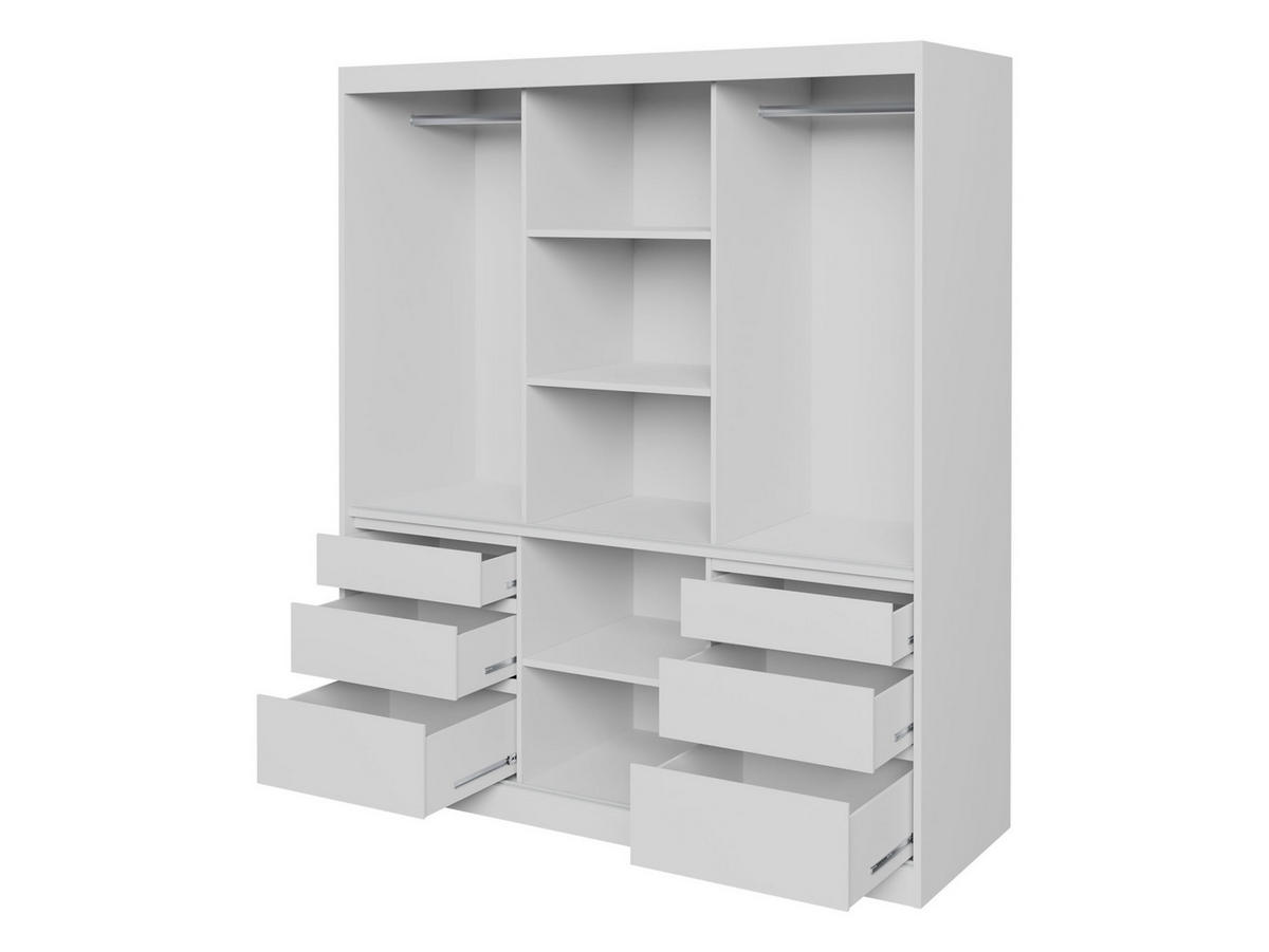 SCHWEBETÜRENSCHRANK Haiti 180 mit Spiegel - Braun, Holzwerkstoff (180/216/65cm) - MIRJAN24