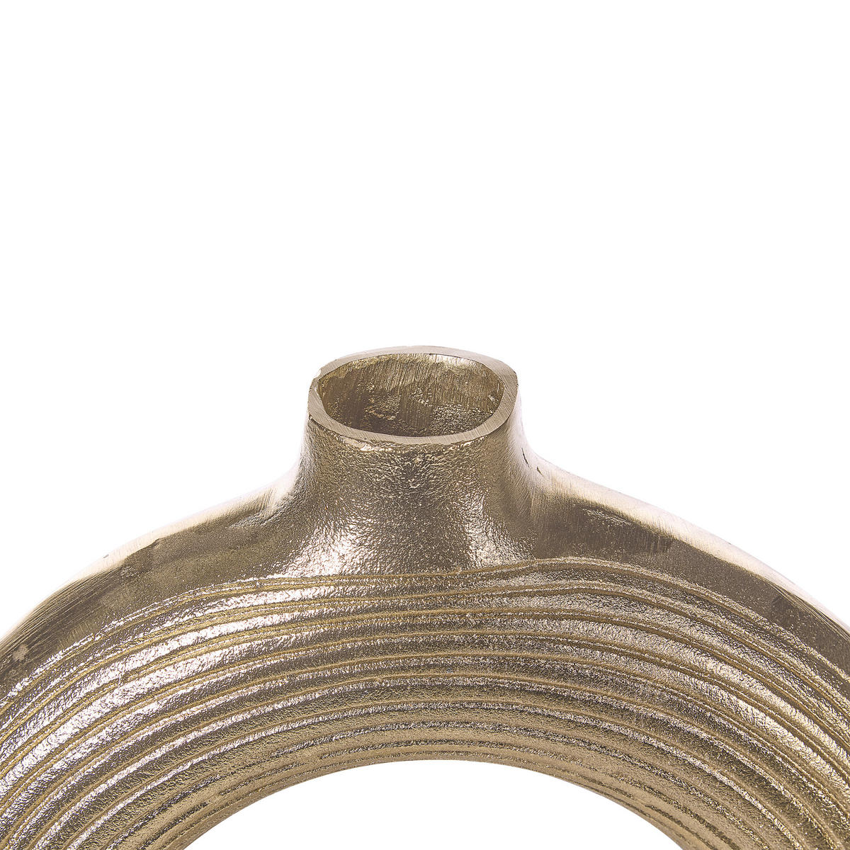 DEKOVASE Aluminium gold Comal - Goldfarben, Metall (40cm) - Beliani