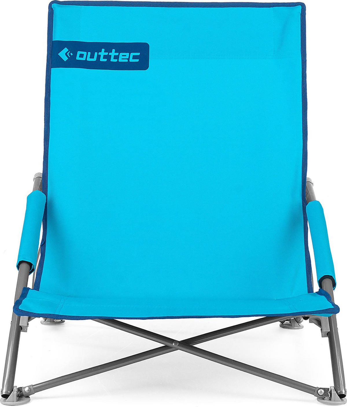 GARTEN-RELAXSESSEL bis 125 kg - Hellblau, Textil (50.5/57.5/92cm)