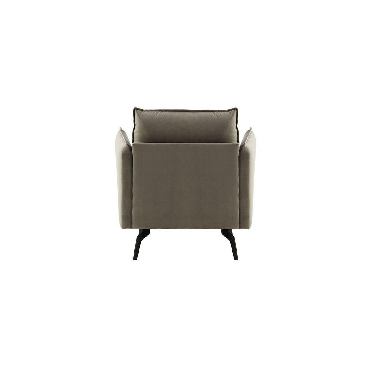 SESSEL Layla-Velluto 17 - Braun, Holz/Textil (105/95/98cm)