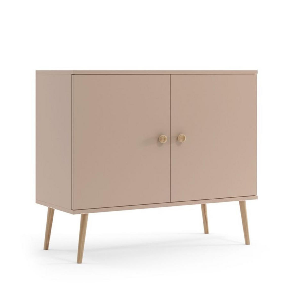 KOMMODE Ikon 100 Beige, Türkommode - Beige, Holzwerkstoff (100/85/42cm) - Bettso