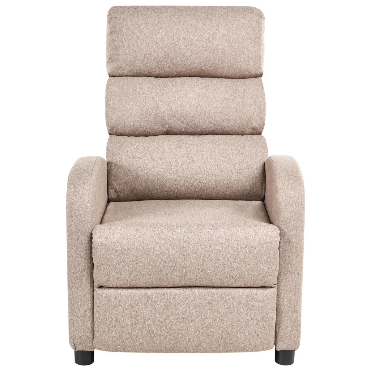 FERNSEHSESSEL Stoff Taupe Otus - Taupe, Textil (67/75/89cm) - Beliani