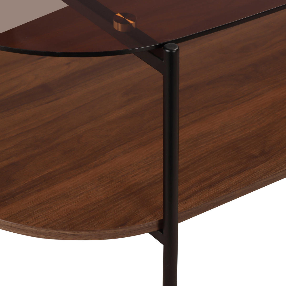 COUCHTISCH, Braun - Braun, Glas (120/55/40cm) - Oviala