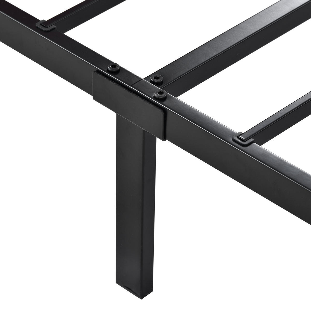 POLSTERBETT 140/200 cm Grau aus Leinen mit 4 Schubladen - Grau, Textil (140/200cm) - OKMYHOME