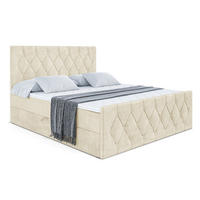 BOXBETT VELANTO-Z - 160 x 200 - H3 - Beige - Beige, Holzwerkstoff (160/200cm) - ALTDECOR