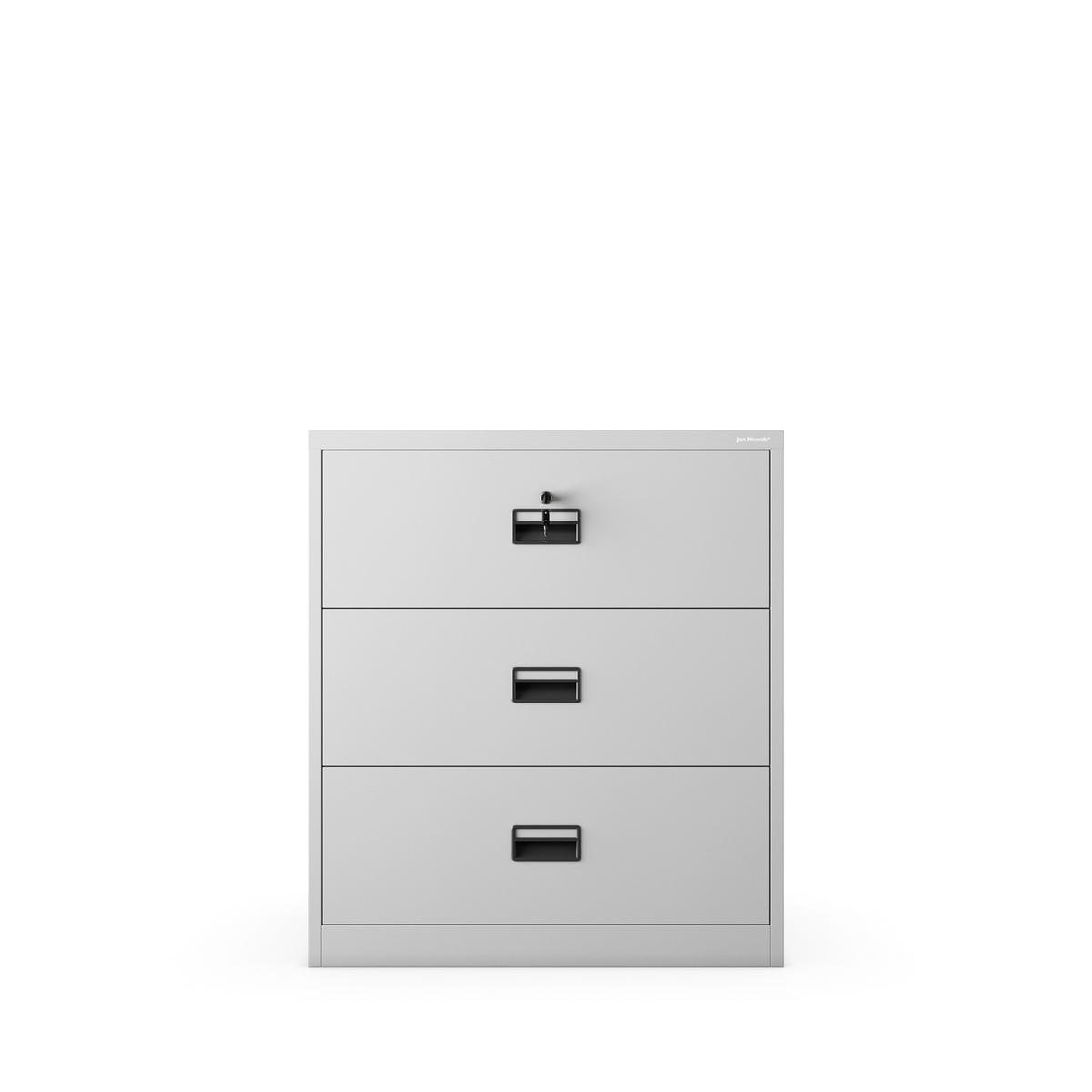 AKTENSCHRANK SARA XL V3 102x90x60 cm - Grau, Metall (90/102/60cm) - Jan Nowak