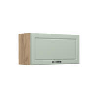NÁSTENNÁ SKRINKA R-Line, Mint vidiecky dom/Dub Goldkraft, 80 cm Plochý - mätovozelená/farba duba, kompozitné drevo (80/40/31cm) - Vicco