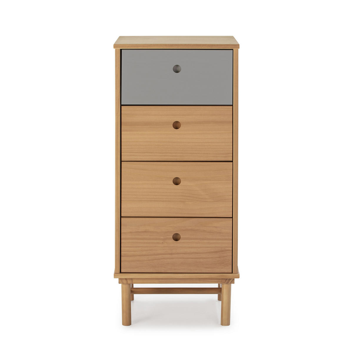 KOMMODE 40/94/40 Magnus - Wildeiche, Holz (40/94/40cm)