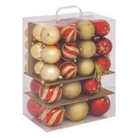 CHRISTBAUMKUGELN bruchsicher 60 Stk. - Multicolor, Kunststoff (7/7/7cm) - Atmosphera Createur d´interieur