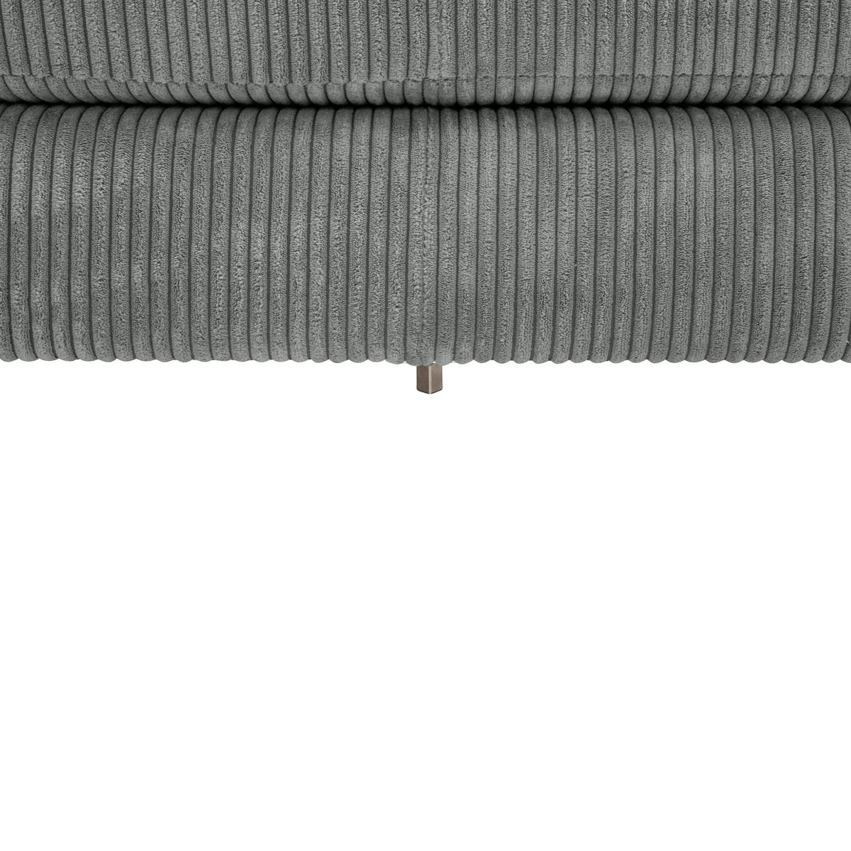 SOFA mit Longchair rechts Kaylynn Cordstoff anthrazit - Anthrazit, Kunststoff (175/294cm) - 58aufmkessel