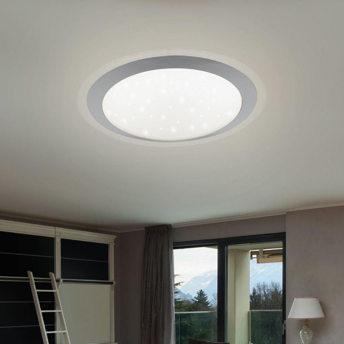 LED DECKENLEUCHTE Metall Weiß - Silberfarben, Metall (34/34/8.5cm) - Wofi