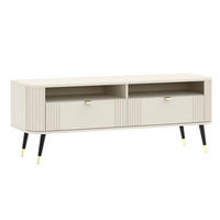 LOWBOARD Onyx Kaschmir / Gold 138 / 40 / 52,6cm - Kaschmir/Beige, Holz/Holzwerkstoff (138.2/52.6/40cm) - Feldmann-Wohnen