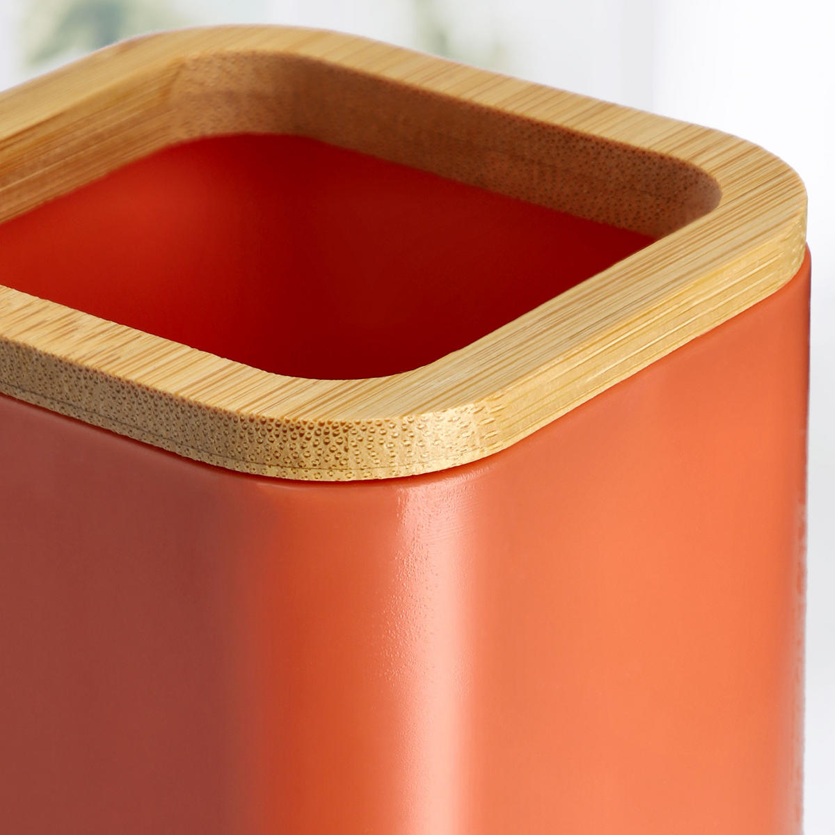 BADEZIMMERBECHER aus Bambus rosa - Rosa, Kunststoff (8/11cm) - KADAX
