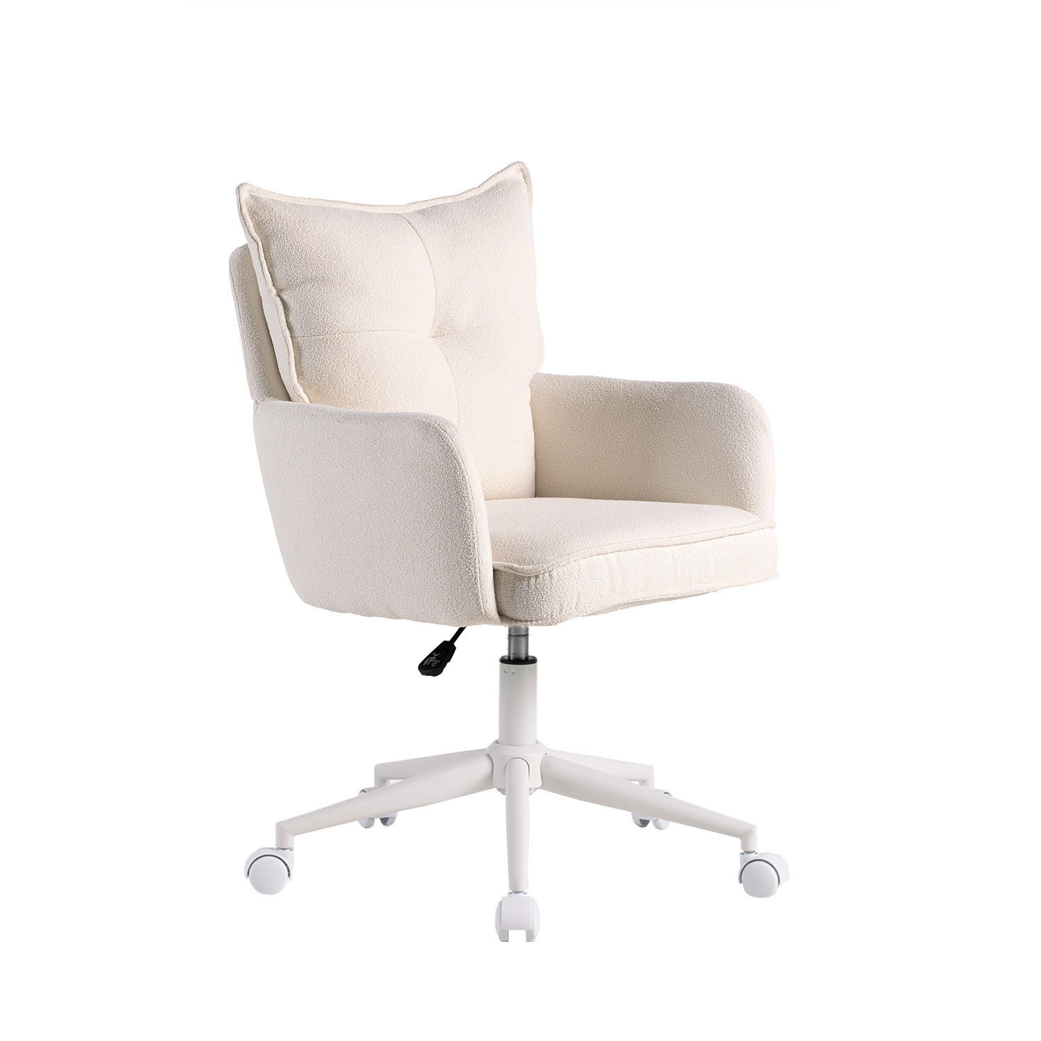 SCHREIBTISCHSTUHL Koen Beige 59 cm x 89-97 cm - Beige, Metall (59/89/63cm) - Klast Home