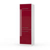 KÜCHENSCHRANK Fame-Line Bordeaux Hochglanz 60 cm - Bordeaux/Weiß, Holzwerkstoff (60/206.8/58.1cm) - Vicco