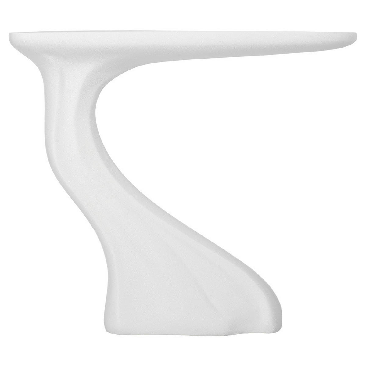 KONSOLENTISCH aus Metall und Holz, weiß, 98x26x85cm - Weiß, Holz (26/98/85cm) - Wanderlust