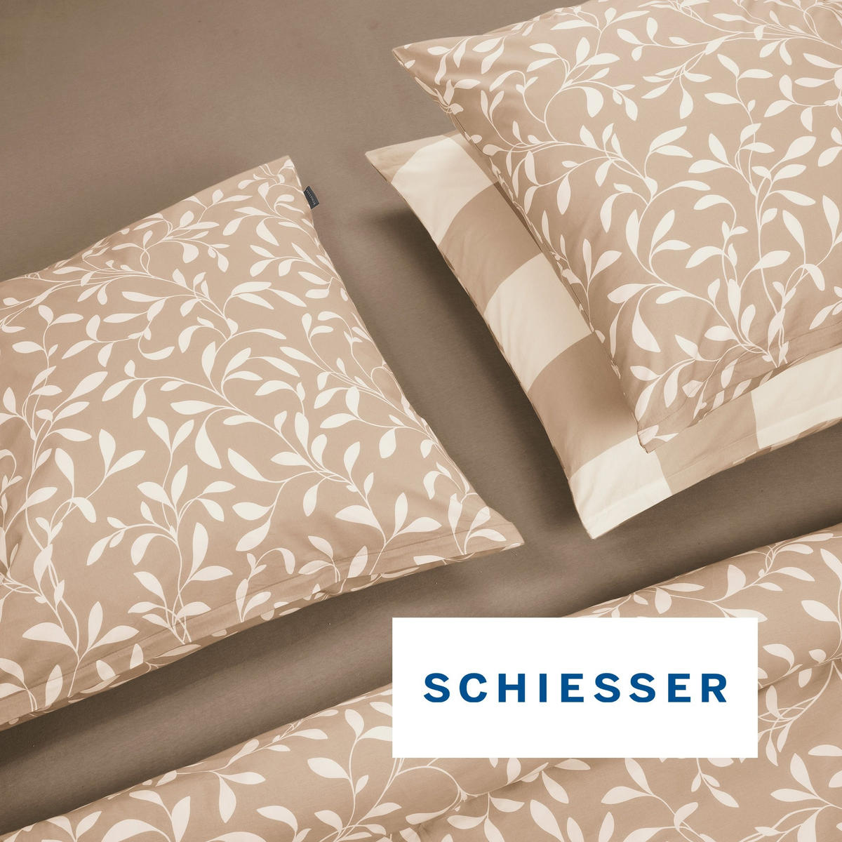 BETTWÄSCHESET Melvin - Renforcé - 2-teilig - 135 x 200 cm - Sand - Sandfarben, Textil (135/200cm) - SCHIESSER