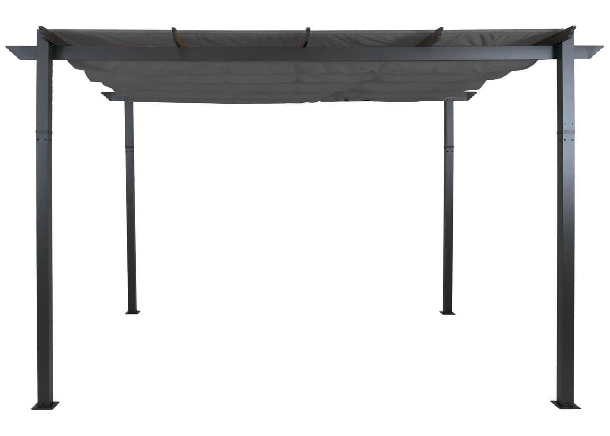 PERGOLA Aluminium 4x3m Anthrazit - Anthrazit, Metall (400/240/300cm) - BERLINLODGE