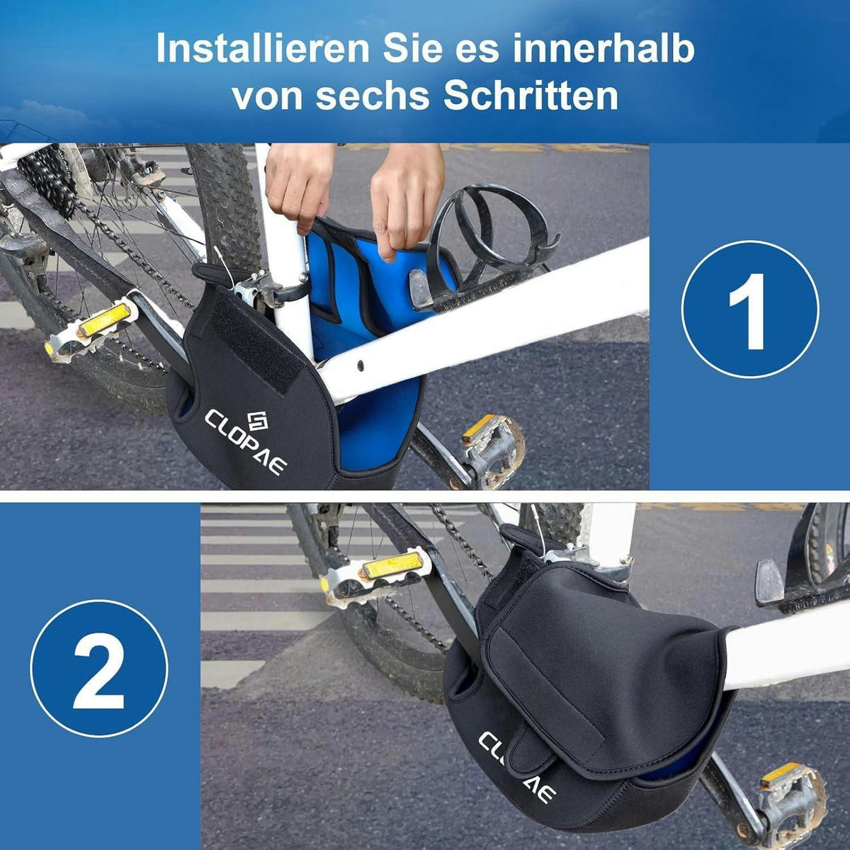 EBIKE Motorabdeckung Neopren Wasserdicht Transportschutz - Schwarz, Kunststoff (21.5/3.5/30.5cm)