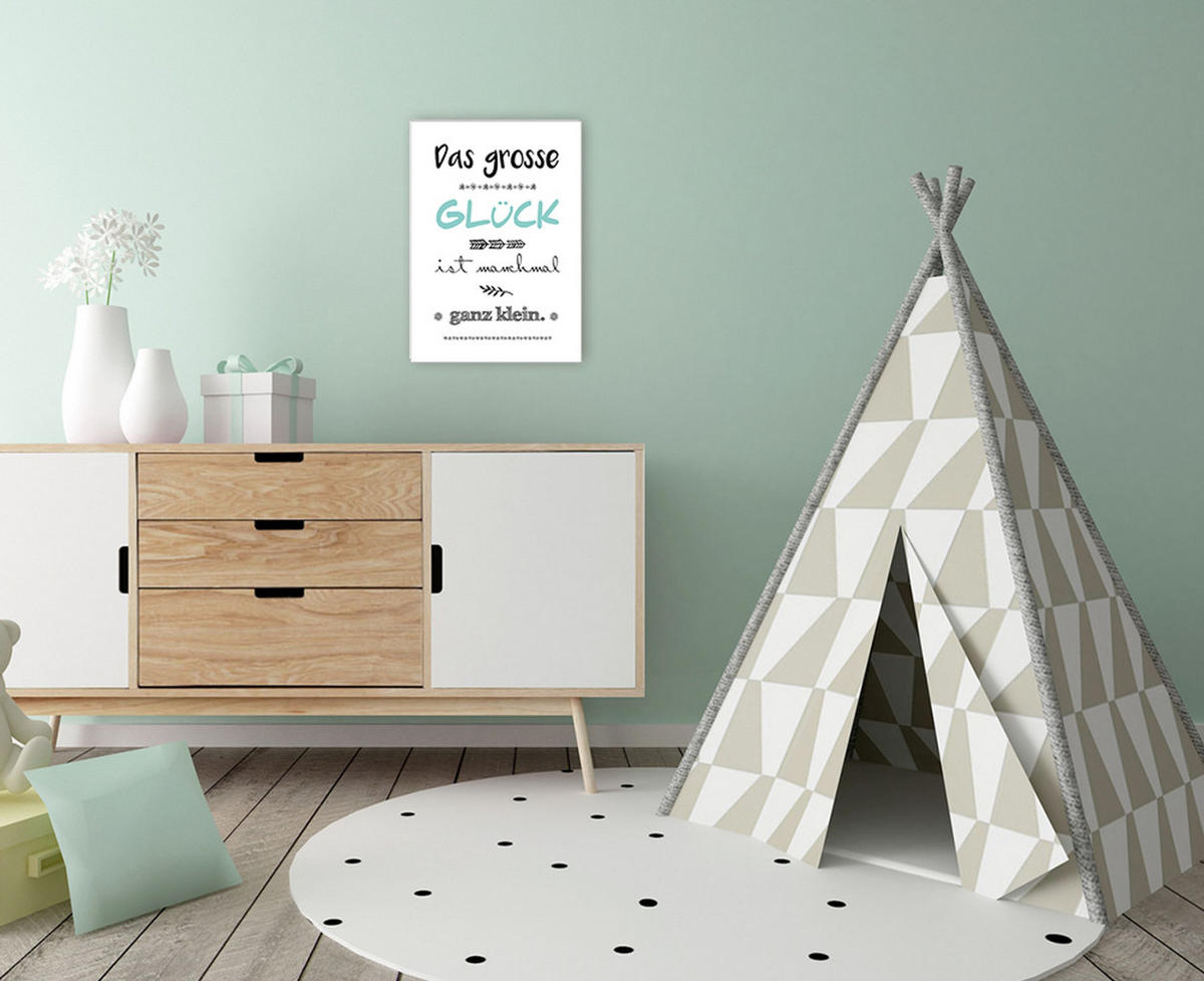 BILD 29x41 cm Kinder Spruch Kinderzimmer - Blau, Holzwerkstoff (29/41/2cm) - artissimo