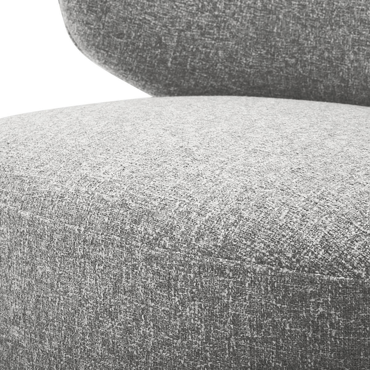 DREHSESSEL - Grau, Textil/Metall (80/81/76cm) - home24