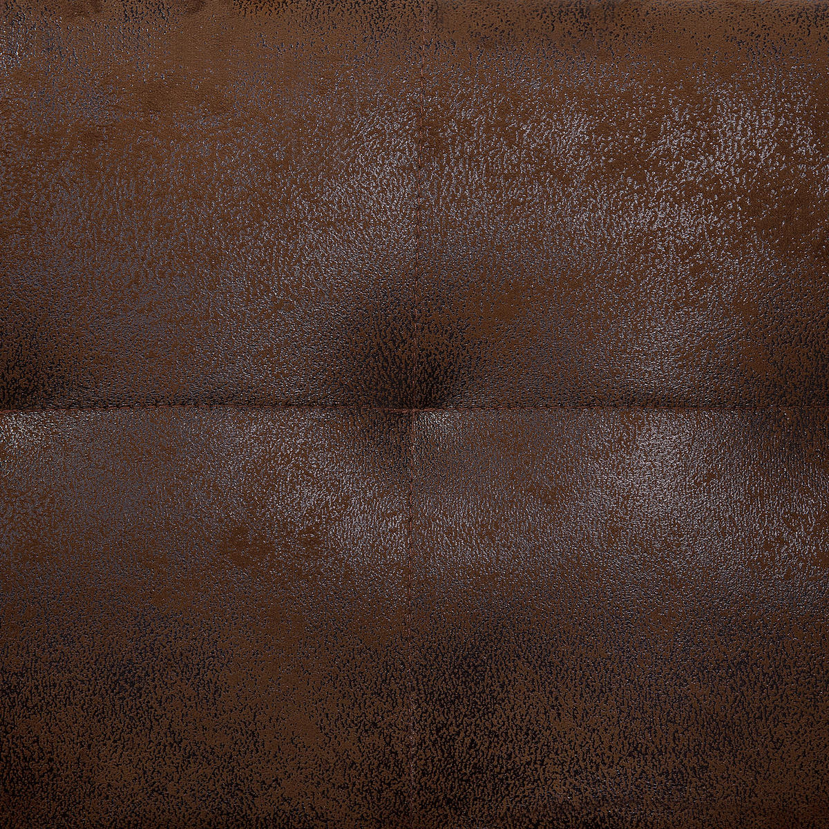 OTTOMANE Aberdeen 80/80/41 cm - Braun, Kunststoff/Textil (80/41/80cm) - Beliani