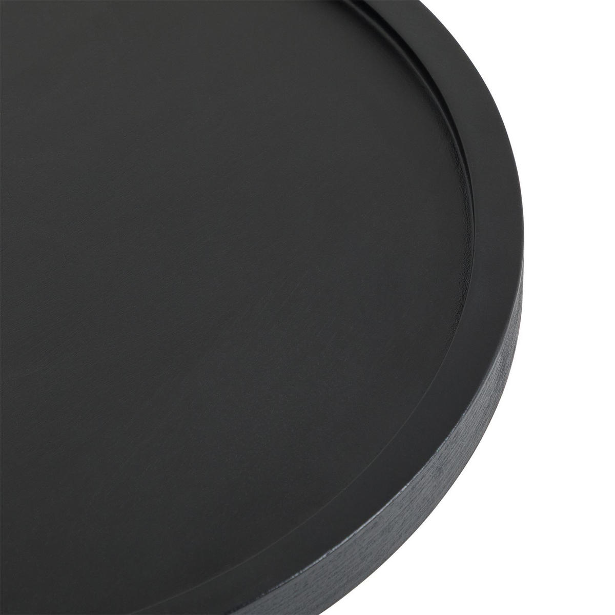 BEISTELLTISCH BEJA schwarz - Schwarz, Naturmaterialien/Holz (38/38/53cm) - IDIMEX