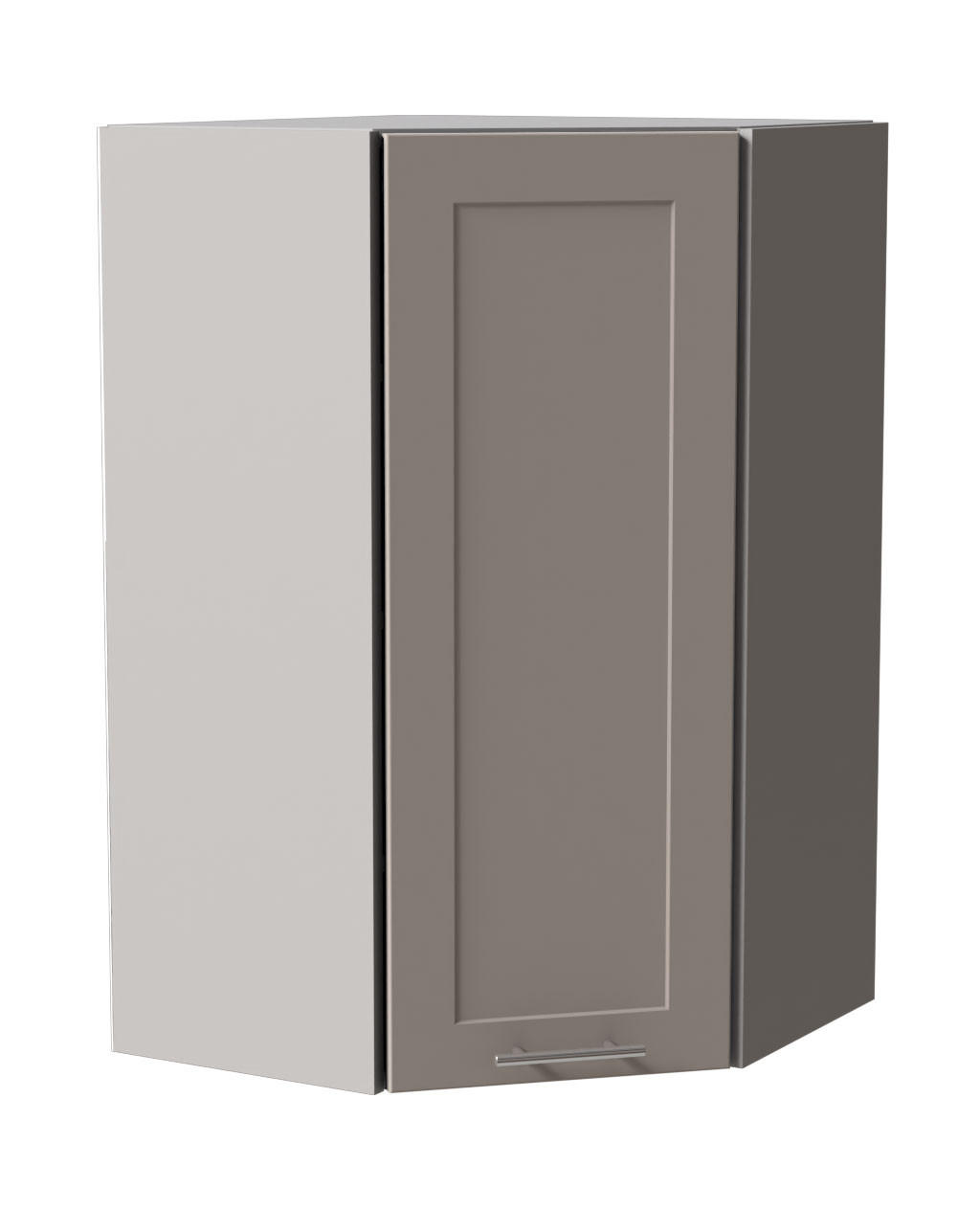 HÄNGESCHRANK Oslo W4/10/60 Grau / Kaschmir Matt 60 / 60 / 96cm - Kaschmir/Grau, Holz/Holzwerkstoff (60/96/60cm) - Feldmann-Wohnen
