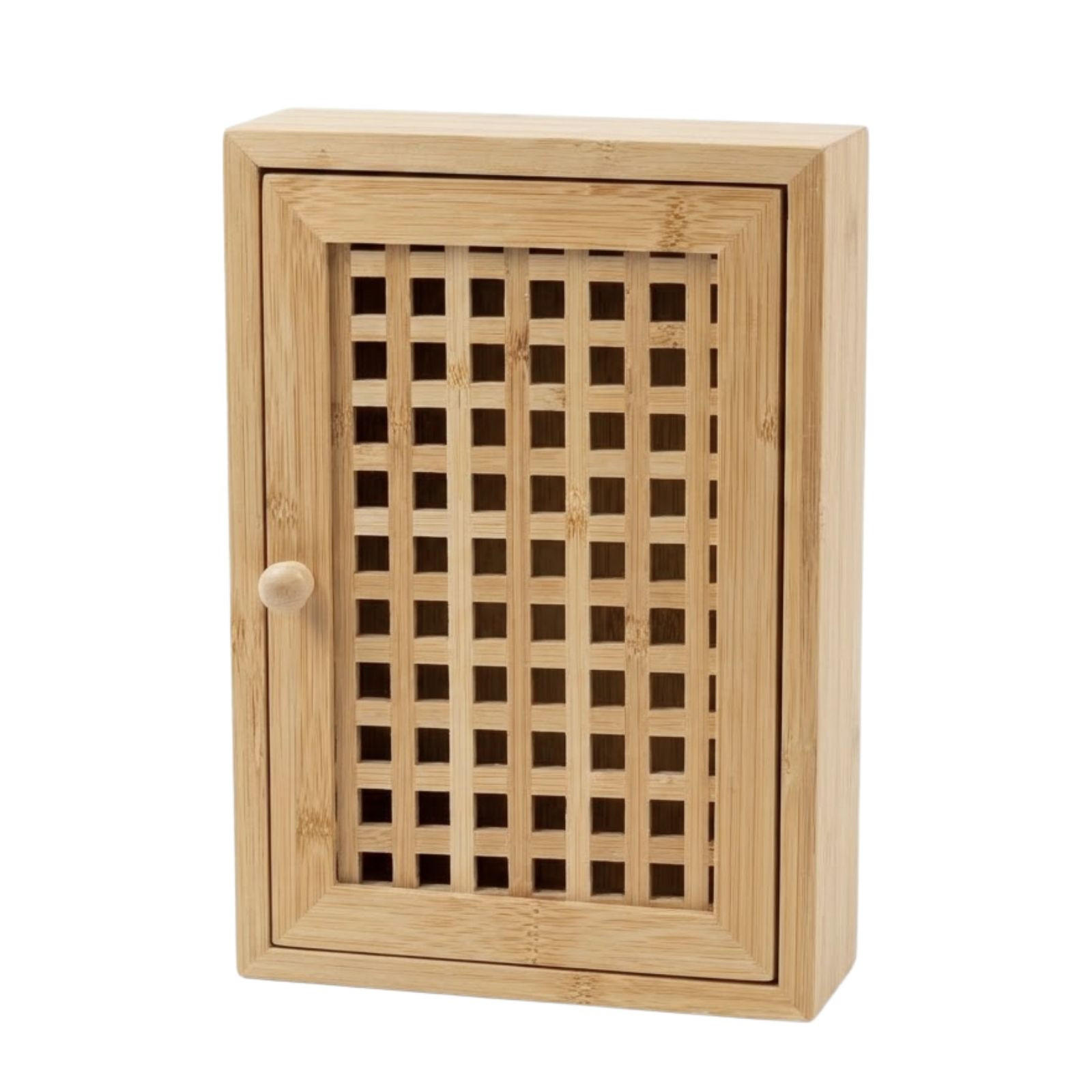 SCHLÜSSELSCHRANK Kizu Bambus 19/27/6 cm - Braun, Naturmaterialien (18/27/6cm) - BOXIMO