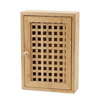 SCHLÜSSELSCHRANK Kizu Bambus 19/27/6 cm - Braun, Naturmaterialien (18/27/6cm) - BOXIMO