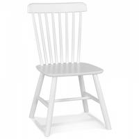 STUHL Weiß 44x85x54cm - Weiß, Holz (44/85/54cm) - AlterEgo